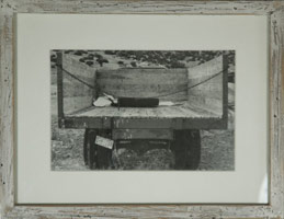 Fredrick Hammersley / 
Truck in Golden, NM, 1970 / 
black and white photograph / 
image: 6 x 9 1/4 in. (15.2 x 23.5 cm) / 
artist frame: 11 x 14 in. (27.9 x 35.6 cm)