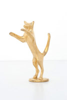 Gwynn Murrill / 
Little Gold Cat 1, 2005 - 2006 / 
      bronze with Burmese gold leaf / 
      4 1/2 x 2 1/2 x 1 1/2 in. (11.4 x 6.4 x 3.8 cm)
