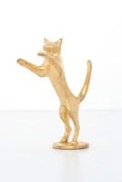 Gwynn Murrill / 
Little Gold Cat 1, 2005 - 2006 / 
      bronze with Burmese gold leaf / 
      4 1/2 x 2 1/2 x 1 1/2 in. (11.4 x 6.4 x 3.8 cm)