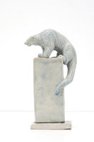 Gwynn Murrill / 
Ceramic Binturong Column (S - Blue), 2008 / 
      ceramic  / 
      7 1/2 x 4 x 3 in. (19.1 x 10.2 x 7.6 cm) / 
      Edition unique