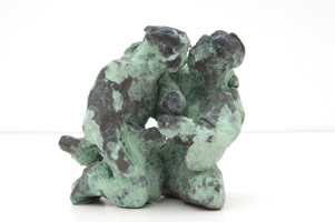 Gwynn Murrill / 
The Wrasslers 9, 2008 / 
bronze / 
4 3/4 x 4 1/2 x 3 3/8 in. (12.1 x 11.4 x 8.6 cm) / 
Edition 1/4 
