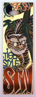 Gajin Fujita / 
Tiger Style STN, 2002 / 
spray paint, acrylic & gold leaf on wood panels / 
48 x 16 in (40.6 x 121.9 cm)