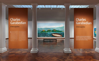 Installation photography, Charles Garabedian: A Retrospective, Santa Barbara Museum of Art