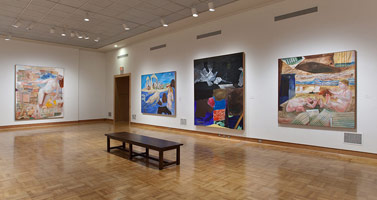 Installation photography, Charles Garabedian: A Retrospective, Santa Barbara Museum of Art 