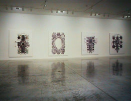 Guillermo Kuitca installation photography, 2002