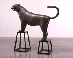 Tiger 4, 2003 / 
bronze / 
57 x 76 x 21 in (144 x 192 x 53 cm)