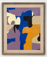 Frederick Hammersley / 
Agnes, #9c 1965 / 
oil on chipboard panel / 
23 5/8 x 18 3/4 in. (60 x 47.6 cm) / 
29 1/4 x 24 1/4 x 1 1/4 in. (74.3 x 61.6 x 3.2 cm) framed