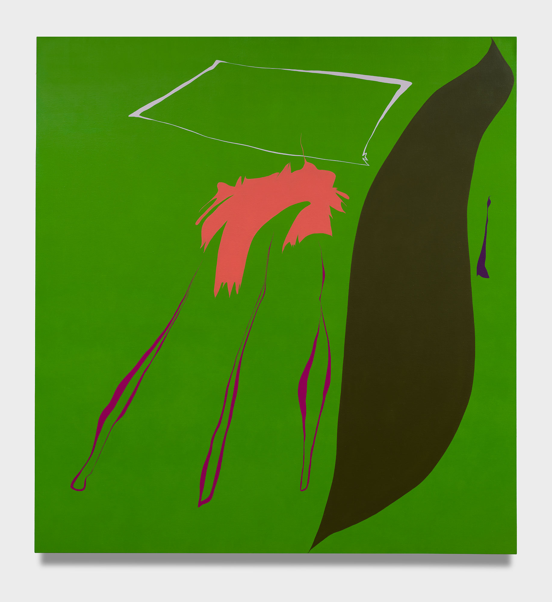 Heather Gwen Martin / 
Bear, 2021 / 
oil on linen / 
82 1/2 x 77 in. (209.6 x 195.6 cm)