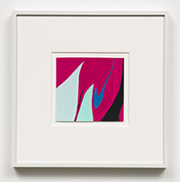 Heather Gwen Martin / 
Club, 2020 / 
gouache on paper / 
3 3/4 x 4 in. (9.5 x 10.2 cm) / 
Framed: 9 1/4 x 9 1/4 x 1 in. (23.5 x 23.5 x 2.5 cm)