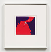 Heather Gwen Martin / 
Pinch, 2021 / 
gouache on paper / 
3 3/4 x 4 in. (9.5 x 10.2 cm) / 
Framed: 9 1/4 x 9 1/4 x 1 in. (23.5 x 23.5 x 2.5 cm)