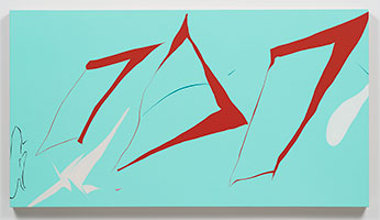 Heather Gwen Martin / 
Scale, 2021 / 
oil on linen / 
30 x 54 3/4 in. (76.2 x 139.1 cm)