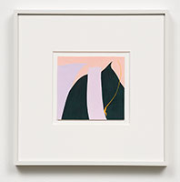Heather Gwen Martin / 
Scape, 2020 / 
gouache on paper / 
3 3/4 x 4 in. (9.5 x 10.2 cm) / 
Framed: 9 1/4 x 9 1/4 x 1 in. (23.5 x 23.5 x 2.5 cm)