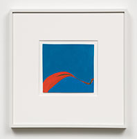 Heather Gwen Martin / 
Squeeze, 2020 / 
gouache on paper / 
3 3/4 x 4 in. (9.5 x 10.2 cm) / 
Framed: 9 1/4 x 9 1/4 x 1 in. (23.5 x 23.5 x 2.5 cm)