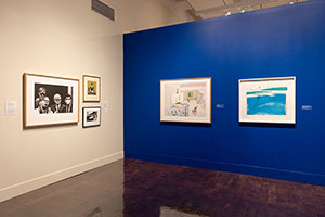 Installation photography / 
David Hockney: Perspective Should Be Reversed / 
Prints from the Collections of Jordan D. Schnitzer and His Family Foundation / 
Photo credit: Honolulu Museum of Art