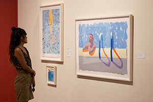 Installation photography / 
David Hockney: Perspective Should Be Reversed / 
Prints from the Collections of Jordan D. Schnitzer and His Family Foundation / 
Photo credit: Honolulu Museum of Art