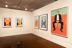 Installation photography / 
David Hockney: Perspective Should Be Reversed / 
Prints from the Collections of Jordan D. Schnitzer and His Family Foundation / 
Photo credit: Honolulu Museum of Art