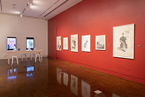 Installation photography / 
David Hockney: Perspective Should Be Reversed / 
Prints from the Collections of Jordan D. Schnitzer and His Family Foundation / 
Photo credit: Honolulu Museum of Art