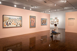 Installation photography / 
David Hockney: Perspective Should Be Reversed / 
Prints from the Collections of Jordan D. Schnitzer and His Family Foundation / 
Photo credit: Honolulu Museum of Art