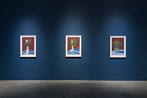 Installation photography, David Hockney: 20 Flowers and Some Bigger Pictures