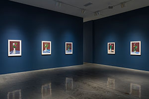 Installation photography, David Hockney: 20 Flowers and Some Bigger Pictures