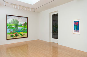 Installation photography, David Hockney: 20 Flowers and Some Bigger Pictures