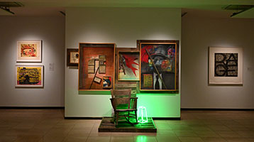 Installation photography, Terry Allen, Amarillo Museum of Art