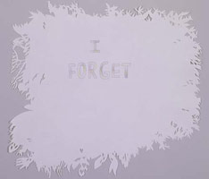 Jessica Minckley / 
Forgive Me, 2005 / 
ink and colored pencil on paper / 
Paper: 11 x 11.5 in. (27.9 x 29.2 cm) / 
Framed: 14 x 15 in. (35.6 x 38.1 cm) / 
Private collection