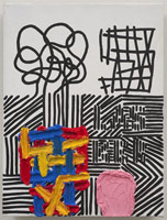 Jonathan Lasker / 
Hidden Identity, 2009 / 
oil on linen / 
16 x 12 in. (40.6 x 30.5 cm) / 
Private collection 