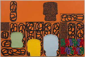 Jonathan Lasker / 
The Plan for Morality, 2009 / 
      oil on linen / 
      72 x 108 in. (182.9 x 274.3 cm)