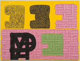 Jonathan Lasker / 
An Image of the Self, 2009 / 
      oil on linen / 
      81 x 108 in. (205.7 x 274.3 cm)