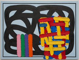 Jonathan Lasker / 
Love Light and Dark, 2009 / 
      oil on linen / 
      60 x 80 in. (152.4 x 203.2 cm) / 
      Private collection