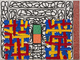 Jonathan Lasker / 
The Inability to Sublimate, 2009 / 
oil on linen / 
75 x 100 in (190.5 x 254 cm)