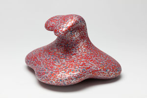 Ken Price / 
Snap, 2001 / 
fired and painted clay / 
5 x 8 1/4 x 7 in. (12.7 x 21 x 17.8 cm)