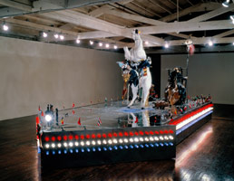 Edward & Nancy Reddin Kienholz / 
The Ozymandias Parade, 1985 / 
mixed media tableau / 
152 x 349 x 180 in (386.1 x 886.5 x 457.2 cm)          