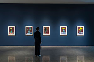 Installation photography, David Hockney: 20 Flowers and Some Bigger Pictures