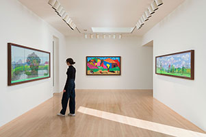 Installation photography, David Hockney: 20 Flowers and Some Bigger Pictures