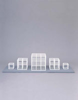 Sol LeWitt / 
1-2-3-2-1, 1979 / 
painted aluminum / 
16 x 70 x 23 in. (40.6 x 177.8 x 58.4 cm)