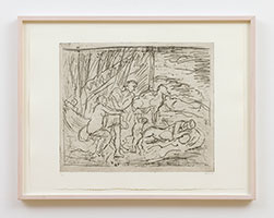 Leon Kossoff / 
Cephalus and Aurora No. 1, 1998 / 
etching / 
22 1/2 x 29 7/8 in. (57.2 x 75.9 cm) / 
Edition 1 of 20 / 
LK99-56b.1