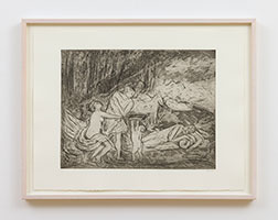 Leon Kossoff / 
Cephalus and Aurora No. 2, 1998 / 
etching and aquatint / 
22 1/2 x 30 in. (57.2 x 76.2 cm) / 
Edition 1 of 20 / 
LK99-56c.1