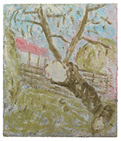 Leon Kossoff / 
Cherry Tree in Spring, 2015 / 
oil on board / 
56 x 48 in. (142.2 x 121.9 cm)