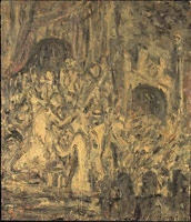 Leon Kossoff / 
From Rembrandt: Ecce Homo, 1999 / 
Oil on board / 
56 x 48 in. (142 x 122 cm) / 
Private collection 