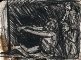 From Velázquez: Christ after the Flagellation, / 
      contemplated by the Christian Soul / 
      Black chalk on paper / 
      42 x 59.2 cm