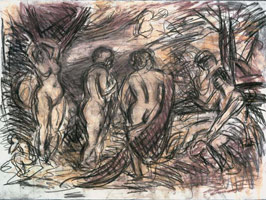 From Rubens: The Judgement of Paris / 
      Charcoal and pastel on paper / 
      56.5 x76 cm