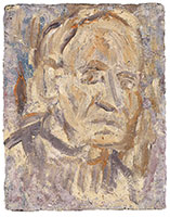 Leon Kossoff / 
Self-portrait, 2005 / 
oil on board / 
24 1/4 x 19 in. (61.6 x 48.3 cm)