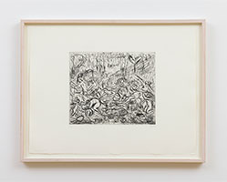 Leon Kossoff / 
The Triumph of Pan No. 2, 1998 / 
etching / 
22 3/8 x 29 7/8 in. (56.8 x 75.9 cm) / 
Edition 1 of 20 / 
LK99-56l.1