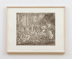 Leon Kossoff / 
The Triumph of Pan No. 4, 1998 / 
etching and aquatint / 
22 1/2 x 29 7/8 in. (57.2 x 75.9 cm) / 
Edition 1 of 20 / 
LK99-56n.1
