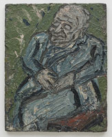 Leon Kossoff / 
Father Resting, 1978 / 
oil on board / 
48 x 38 1/2 in. (121.9 x 97.8 cm)