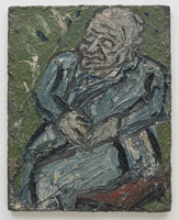 Leon Kossoff / 
Father Resting, 1978 / 
oil on board / 
48 x 38 1/2 in. (121.9 x 97.8 cm)