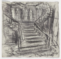 Leon Kossoff / 
Midland Hotel Staircase, 2005 / 
charcoal on paper / 
21 3/4 x 22 3/4 in. (55.5 x 58 cm) / 
 / 
Notes: cat. no. 70