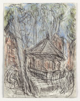 Leon Kossoff / 
Arnold Circus, 2008-2010 / 
charcoal and pastel on paper / 
25 3/4 x 19 5/8 in. (65.3 x 50 cm) / 
 / 
Catalogue plate number 78